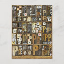 Search for letterpress postcards Close up