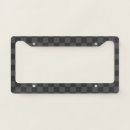 Search for checkerboard license plate frames Checks