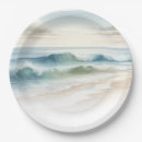 Search for beach waves paper plates Summer