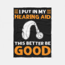 Search for sign language blankets Hearing impaired