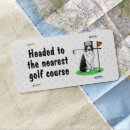 Search for fun license plates Golfer