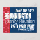 Search for red white blue save the dates Party