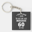 Search for 60th birthday keychains 60 years old