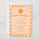 Search for orange birthday invitations Groovy