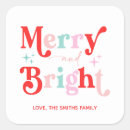Search for merry and bright stickers Mint