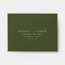 Search for olive green wedding envelopes Minimalist