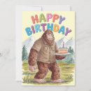 Search for bigfoot birthday invitations Funny