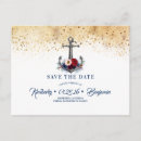 Search for nautical save the dates Navy blue