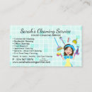 Search for cleaning lady business cards Housekeeper