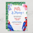 Search for parrot party invitations Rainforest