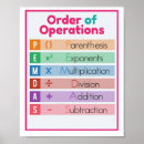 Search for mathematical order of operations posters Academic