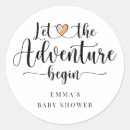 Search for the adventure begins stickers Calligraphy