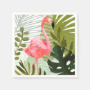 Search for pink flamingo napkins Palm leaves