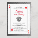 Search for poker birthday invitations Diamonds