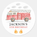 Search for fire truck stickers Fireman party