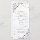 Search for purple and gold wedding programs Watercolor