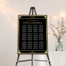 Search for celestial wedding seating charts Black and gold