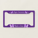 Search for butterfly license plate frames Purple