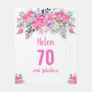 Search for 70th birthday blankets Seventy