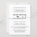 Search for livestream wedding invitations Black and white