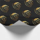 Search for black santa wrapping paper Head