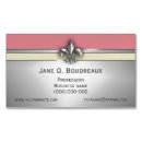 Search for fleur de lis business cards Silver