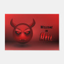 Search for scary halloween doormats Devil