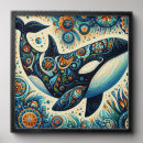 Search for black and white whale art Orca