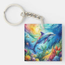 Search for dolphin keychains Underwater