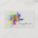 Search for paint splatter business cards Colorful