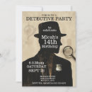 Search for detective invitations Murder mystery party