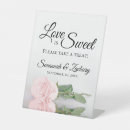 Search for love is sweet wedding signs Please take a treat