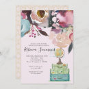 Search for travel bridal shower invitations Watercolor