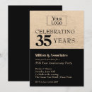 Search for anniversary dinner party invitations Black and gold