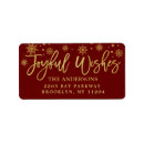 Search for snowflake return address labels Calligraphy