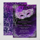Search for purple masquerade invitations Ball