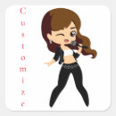 Search for karaoke stickers Girl