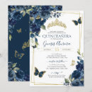 Search for navy blue tiara quinceanera Butterflies