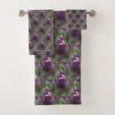 Search for purple flowers bath towels Tulip