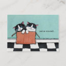 Search for new address business cards Cute