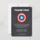 Search for superhero thank you cards Captain america