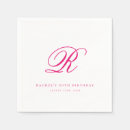 Search for pink and green monogram napkins Letter