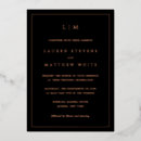 Search for black and rose gold wedding invitations Classic