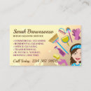 Search for funny cleaning business cards Housekeeper