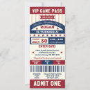 Search for baseball ticket birthday invitations Kids