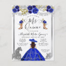 Search for royal blue silver quinceanera invitations Quinceañera