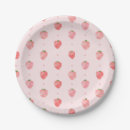 Search for strawberry plates Pink strawberry party