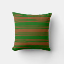 Search for green and brown pillows Stripes