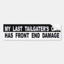 Search for tailgating bumper stickers Tailgater