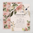 Search for virtual baby girl shower invitations Greenery